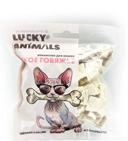Lucky Animals Легкое говяжье для кошек 12 г
