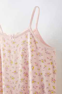 6-14 YAS/ CICEK DESENLI ASKILI GECELIK - Zara фото 3