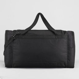 Сумка дорожная на молнии, 3 наружных кармана, длинный ремень, чёрная