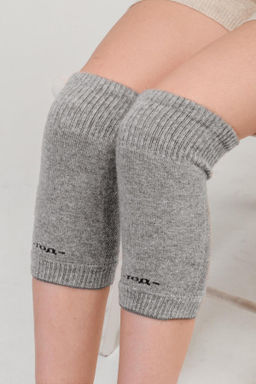 Наколенники из монгольской шерсти серые