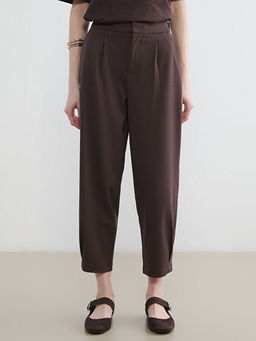 Beli Lastikli Kad?n Pileli Kuma? Pantolon