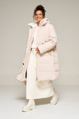 Пальто Beautiful Free 8019 бежевый