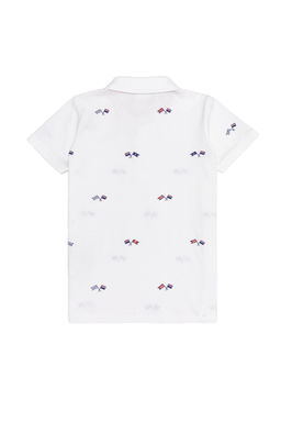 Белая футболка с воротником-поло для мальчика Неожиданная скидка в корзине - U.s. polo assn фото 2