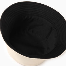 Панама женская однотонная, двухсторонняя, бежевый, чёрная, размер 56-58