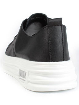 05-PDXL148-3 BLACK Кроссовки женские (натуральная кожа)