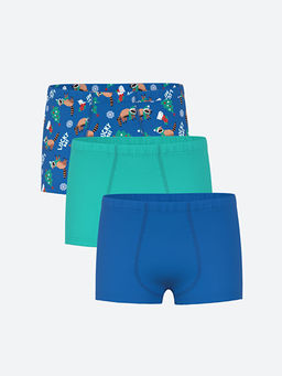 Y?lba?? Temal? Erkek ?ocuk Boxer 3l?