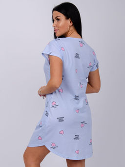 Туника "Душечка" голубая, трикотаж