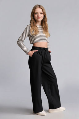 Wide Leg Pantolon K_z _ocuk