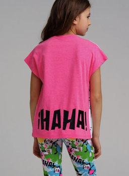 12441912 Фуфайка трикотажная для девочек (футболка)