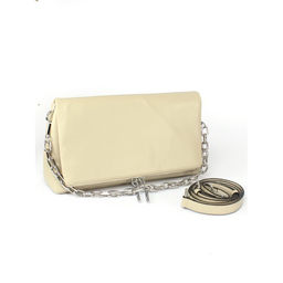 Сумка женская натуральная кожа GU 2033-0019, 1отд+карм/перег, плечевой ремень, бежевый SALE 259852 - Adelia фото 6