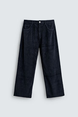 BAGGY FIT CORDUROY TROUSERS - Zara фото 6