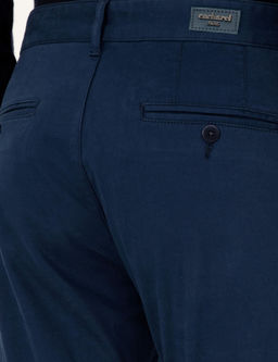 Lacivert Slim Fit Pamuk Kar___ml_ Kanvas Pantolon