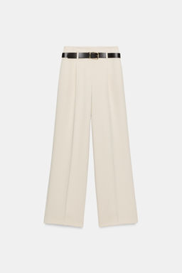 STRAIGHT TROUSERS WITH DARTS AND BELT - Zara фото 16