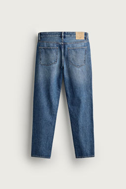 JEANS SLIM CROPPED FIT / Azul medio - Zara фото 8