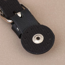 Цена за 3 шт. Застёжка для сумки на кнопке, 8×3 см, чёрная