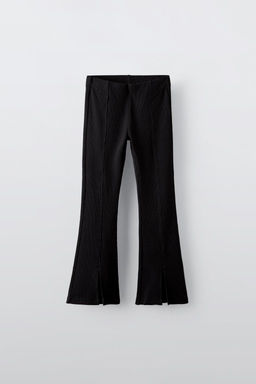 FLARED RIBBED LEGGINGS - Zara фото 3