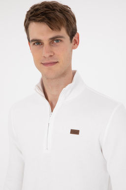 Мужской базовый свитшот цвета экрю Неожиданная скидка в корзине - U.s. polo assn фото 2