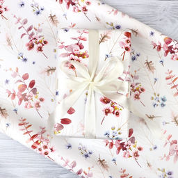 Бумага упаковочная глянцевая Акварельные цветы, 1 лист, 70 100 см