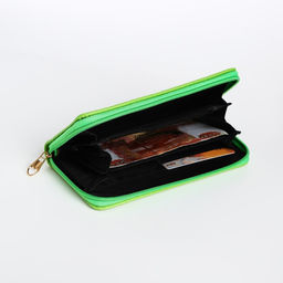 Кошелёк на молнии, цвет зелёный - Simaland фото 4