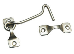 Крючок дверной КР-75 75мм ветровой накладной (цинк)