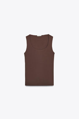 POLYAMIDE TOP WITH WIDE STRAPS - Zara фото 41