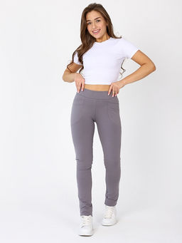 Спортивные брюки женские футер 2-нитка цвет Серый - Амавес-текстиль фото 3