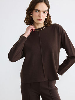 Bisiklet Yaka Kad?n Triko Kazak