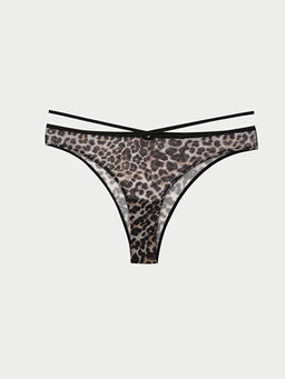 Leopar Desenli Fantezi Brazilian K?lot