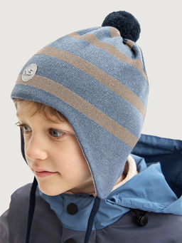 Шапка 11м20726 деним/беж