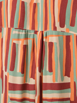 Платье из вискозы с принтом - Stilla фото 7