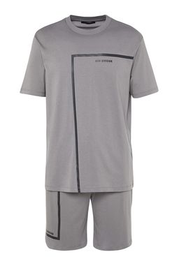 TRENDYOL MAN Siyah Regular Fit Bisiklet Yaka Bask?l? Sortlu Pijama Tak?m? TMNSS23PT00017 - Trendyolmilla фото 8