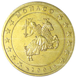 50 евроцентов 2001 года Монако