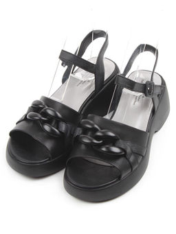 08-XL693-1 BLACK Босоножки женские (натуральная кожа)