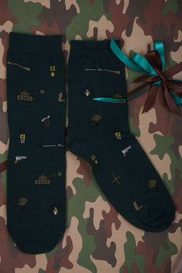 Носки мужские Berchelli Армия набор 3 пары хлопок с эластаном  фото 8