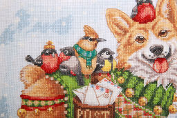 Набор для вышивания PANNA PR-7262 Новогодняя почта 25.5 х 22 см