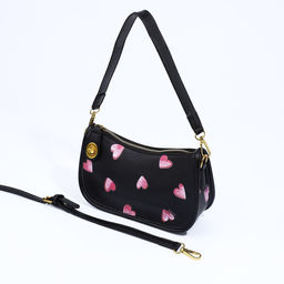 Сумка-багет на молнии, цвет чёрный - Simaland фото 7