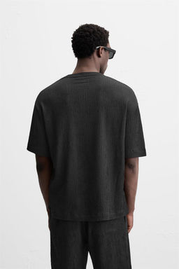 TEXTURED JACQUARD T-SHIRT - Zara фото 3