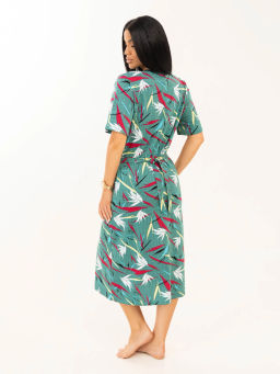 Халат женский, цвет зеленый