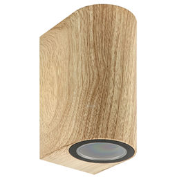 UUL-P52A 2х6W/GU10 IP65 PINE Светильник уличный, под две лампы GU10. Архитектурный накладной. Цвет корпуса сосна. TM Uniel
