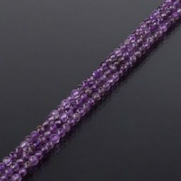 Бусины для украшений из Аметиста (156 бусин) 39 см