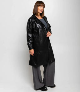 Тренч #КТ5505 (1), чёрный - Dommod фото 3