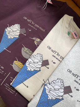 K12440 Футболка OVER SIZE (плотный хлопок) СВ_БЕЖЕВЫЙ