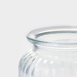 Банка стеклянная для сыпучих продуктов с керамической крышкой Доляна Зайка в золотом, 950 мл  фото 14