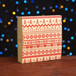 Коробка для конфет, 8 конфет и шоколадка, 17,7 х 17,7 х 3,8 см Вязанка - UPAK LAND фото 2