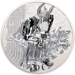 5 долларов 2021 года Тувалу Боги Олимпа Аид