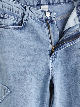 Wideleg K?z ?ocuk Jean Pantolon