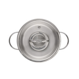 50312 WERNER Кастрюля NICE 18х9см/2,0л со стеклянной крышкой, с индукционным капсульным дном. Материал: нерж. сталь 18/8. Толщина: 0,6мм  фото 2