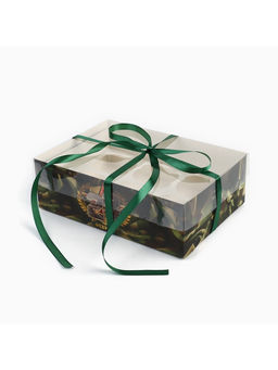 Цена за 5 шт. Коробка для капкейка 23 февраля, 23?16?7.5 см