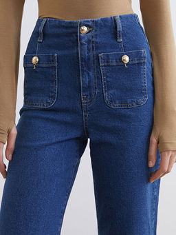 Wideleg Kad?n Jean Pantolon