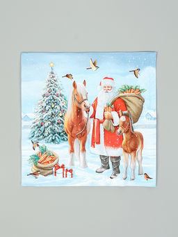 Цена за 3 шт. Салфетки бумажные трёхслойные Дед мороз с друзьями, 33?33, 20 шт.